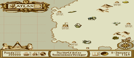 Atlas, The - Renaissance Voyager (Japan) In game screenshot